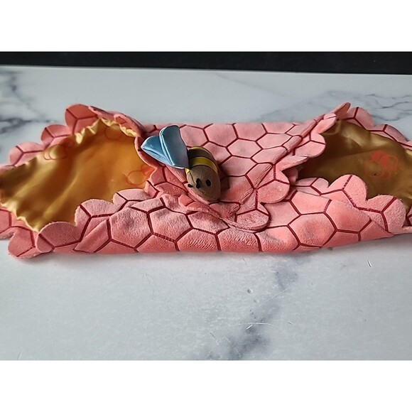 Disney Parks Babies Winnie The Pooh Plush Bee Honey Comb Blanket Lovey Swaddle - Picture 2 of 10